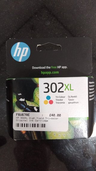 Cartucho de Tinta HP 302XL Tricolor