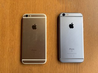 2x iPhone 6S (Negro y Dorado)
