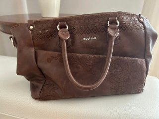 Borsa a mano Desigual marrone