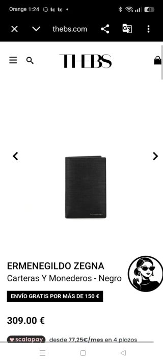 Cartera Ermenegildo Zegna Negra