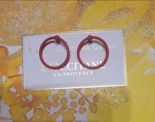 Pendientes aro Nancy Flamenca rojos