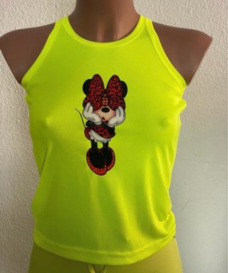 Camiseta fluorescente Minnie Mouse