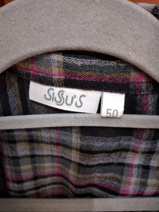 Blusa o camisa de manga larga Sisus, talla 50