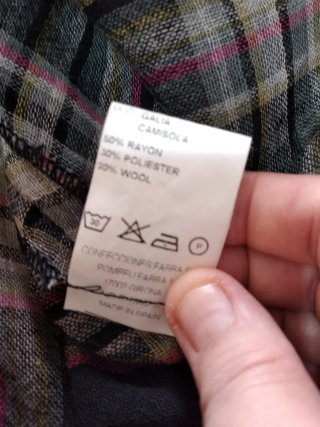Blusa o camisa de manga larga Sisus, talla 50