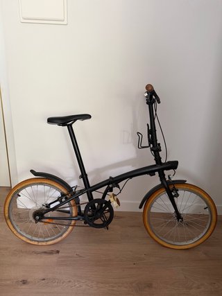 Bicicleta Plegable Btwin Negra
