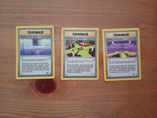 Lote 3 Cartas Pokémon Trainer Stadium
