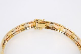 Pulsera Oro Combinado 750