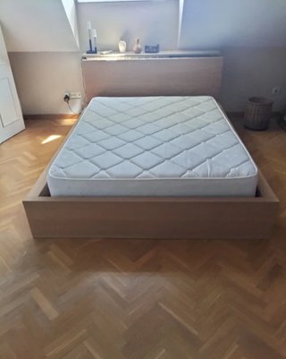 Cama con Canapé de Madera