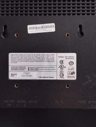 Monitor ordenador antigua 15 pulgadas