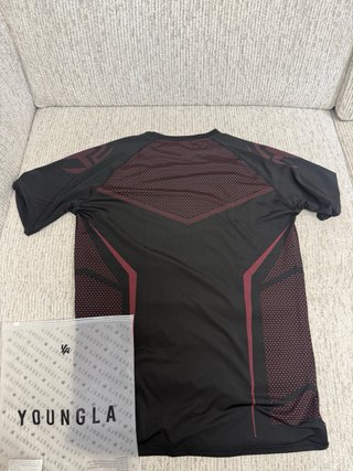 Camiseta compresión YoungLA Batman Talla XL rojo