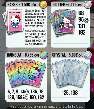 Cromos Hello Kitty - Varios Modelos