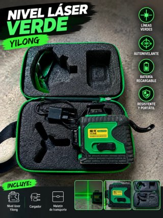 Nivel Láser Verde Yilong Autonivelante