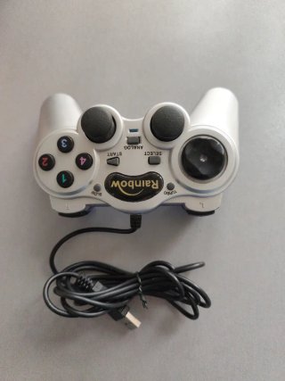 Mando Rainbow 7310 para PC y PS2, con conexión USB