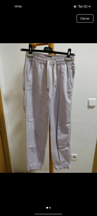 Pantalón largo mujer morado