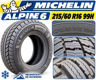 Neumático Michelin Alpine 6 215/60 R16 99H
