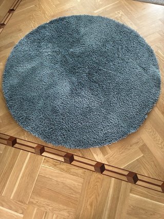 Tappeto blu a pelo corto