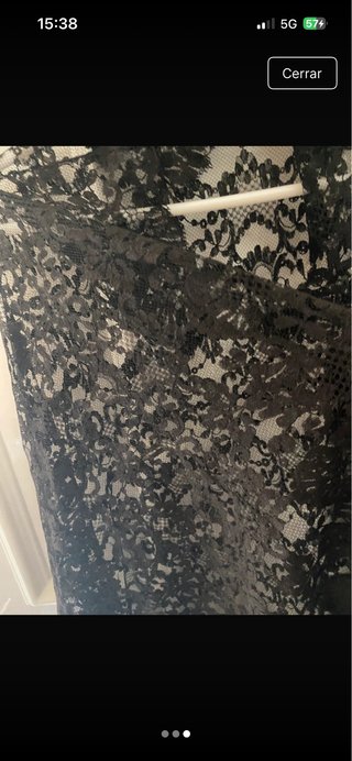 Mantilla antigua de encaje negro