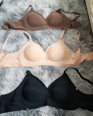 Lote 3 Sujetadores (Beige, Marrón, y Negro)
