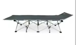 2 Camas plegables camping gris/plata