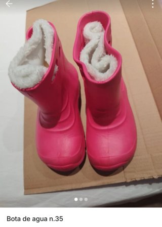 Botas de agua para niña, talla 35