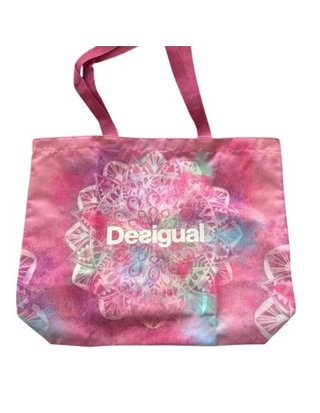 Bolso tote Desigual rosa estampado mandala