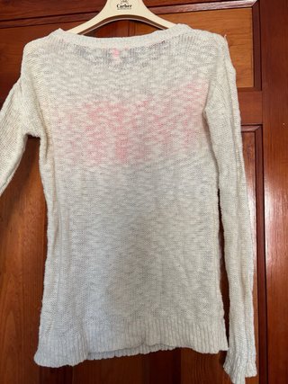 Jersey LOVE beige y rosa talla S