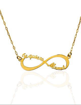 Gargantilla Infinito Te Quiero Mamá oro 18k 16774