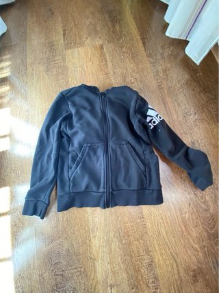 Sudadera con cremallera Adidas negra
