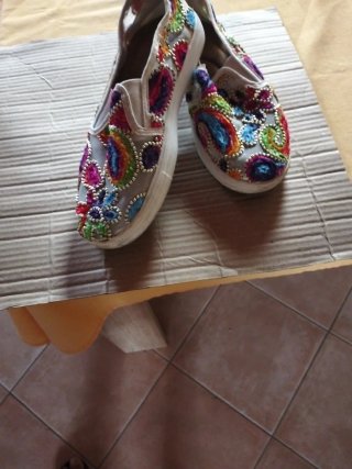 Espadrilles ricamate multicolor