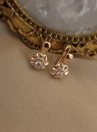 Pendientes Vintage Chapados en Oro 18k
