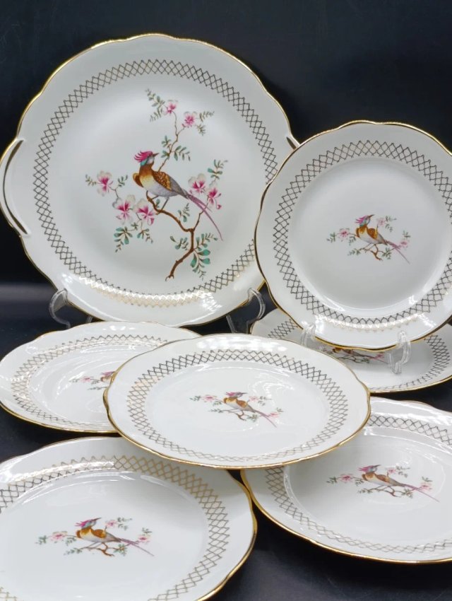 Juego de postre porcelana francesa Sologne