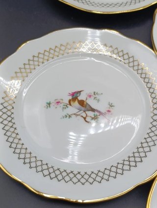 Juego de postre porcelana francesa Sologne