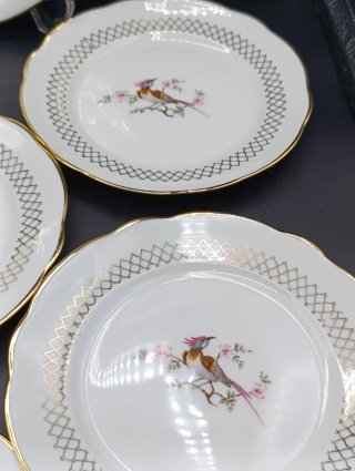 Juego de postre porcelana francesa Sologne