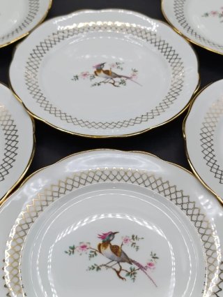 Juego de postre porcelana francesa Sologne