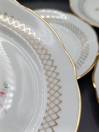 Juego de postre porcelana francesa Sologne