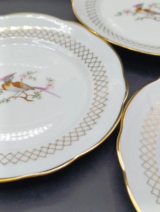 Juego de postre porcelana francesa Sologne
