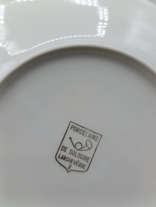 Juego de postre porcelana francesa Sologne