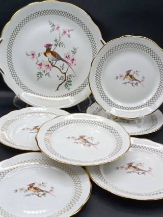 Juego de postre porcelana francesa Sologne