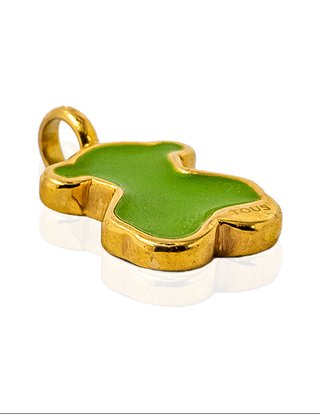 Colgante Tous Oso Esmalte Verde oro 18k - 16747