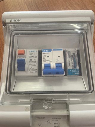 Cuadro eléctrico con interruptores