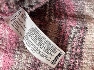 Jersey y Bufanda Brownie Gris y Rosa