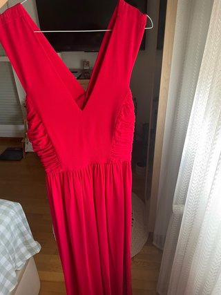 Vestido Mango Rojo Talla L