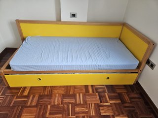 Cama Nido de Madera Amarilla