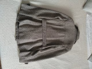 Chaquetón corto estampado pata de gallo