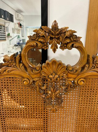 Cabecero de Cama Antiguo de Madera