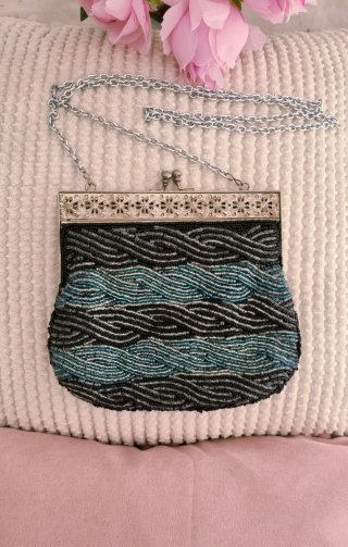 Bolso de fiesta vintage con pedrería