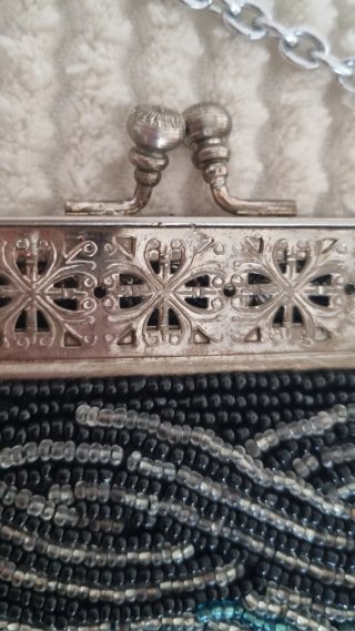 Bolso de fiesta vintage con pedrería
