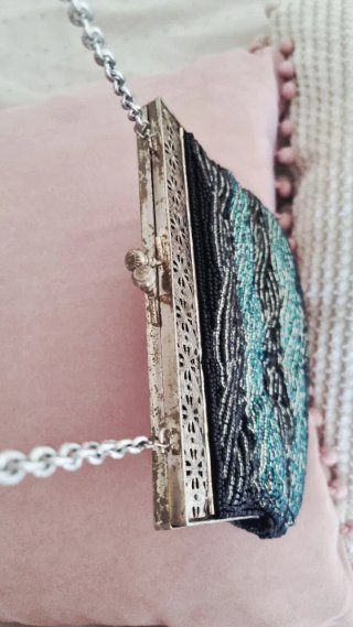 Bolso de fiesta vintage con pedrería