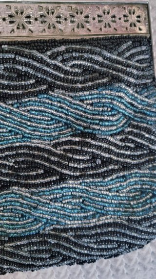 Bolso de fiesta vintage con pedrería