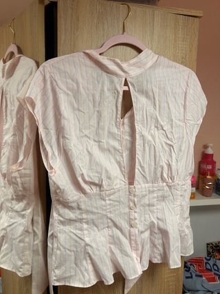 Blusa Zara Rosa Rayas